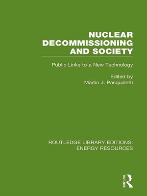 cover image of Nuclear Decommissioning and Society